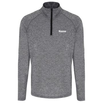 Men's TriDri® long sleeve performance ¼ zip top