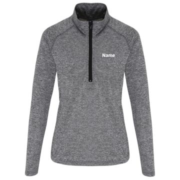 Women's TriDri® long sleeve performance ¼ zip