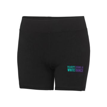 Women's cool dance shorts, Felicity White